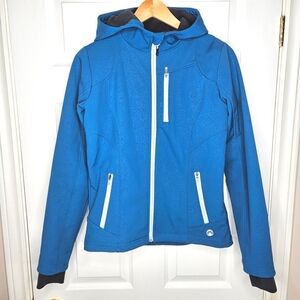Mondetta Women's Vibrant Blue Softshell Jacket Fleece Lined Size S